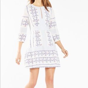 BCBGMaxAzria Danielle dress white/blue, ivy print
